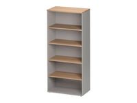 Bibliothèque haute JAZZ+ - L80 x H183 x P48 - 3 étagères/1 tablette - Hêtre