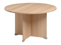 Table de réunion ronde JAZZ+ - 120 cm - Hêtre