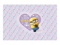 Les Minions - Sous-main 60 x 40 cm - modèle coeur - Clairefontaine