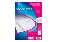 Office Star - 7000 étiquettes blanches Multi-usages - 105 x 42,4mm 