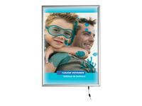 INOVSHOP LED Clipframe - Cadre d'affichage clippant à LED - coins carrés - A1