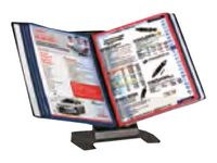 INOVSHOP - Lutrin de comptoir en métal - vendu sans les pochettes - noir