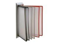 INOVSHOP - Lutrin de comptoir mural en métal - vendu sans les pochettes - noir