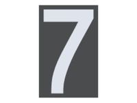 Pickup Home 3D Milan - Étiquette autocollante 100 mm - Chiffre 7 - gris