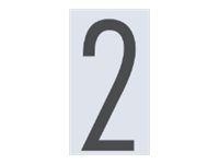 Pickup Home 3D Oslo - Signo - number - 90 mm (height) - montaje en superficie - autoadhesivo - gris