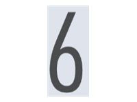 Pickup Home 3D Oslo - Signo - number - 90 mm (height) - montaje en superficie - autoadhesivo - gris