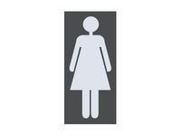 Pickup Home 3D - Pictogramme frame Femme - gris