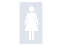 Pickup Home 3D - Pictogramme Femme - blanc