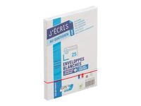 GPV - 25 Enveloppes C6 114 x 162 mm - 90 gr - sans fenêtre - blanc - bande adhésive