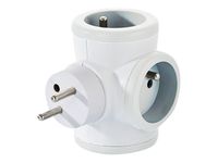 WATT & CO - Multiprise triplite rotative - blanc