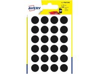 Avery - 168 Pastilles adhésives - noir - diamètre 15 mm