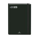 Agenda à élastique Flex - 1 semaine sur 2 pages - 22 x 28 cm - noir - Oberthur