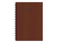 Tobago - Agenda spiralé 1 semaine sur 2 pages - 17 x 24,5 cm - disponible dans différentes couleurs - Oberthur