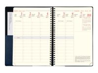 Torino - Agenda spiralé 1 semaine sur 2 pages - 22 x 28 cm - disponible dans différentes couleurs - Oberthur