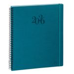 Agenda spiralé Swan Eurotime 29W - 1 semaine sur 2 pages - 21 x 29,7 cm - disponible dans différentes couleurs - Exacompta