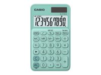 Casio SL-310UC - Calculadora de bolsillo - 10 dígitos - panel solar, batería - verde