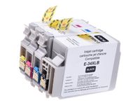 Cartouche compatible Epson 34XL Balle de golf - pack de 4 - noir, cyan, magenta, jaune - Uprint