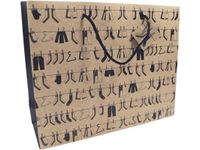 Clairefontaine - Sac cadeau kraft - 35 cm x 10 cm x 27,5 cm - différents motifs pictos