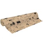 Clairefontaine - Papier cadeau kraft - 70 cm x 50 m - 70 g/m² - motif papeterie