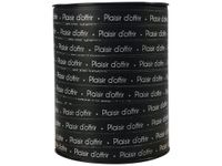 Maildor - Bolduc - ruban d'emballage 10 mm x 250 m - plaisir d'offrir noir/blanc