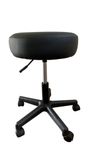Siège technique GUALI - tabouret assis-debout - hauteur réglable jusqu'à 57 cm - noir