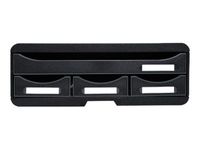 Exacompta Toolbox - Module de classement à l'italienne 4 tiroirs - noir