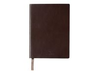 Oberthur - Carnet de notes en cuir - A6 - brun