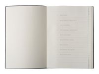 Oberthur - Carnet de notes en cuir - à élastiques A6 - noir