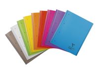 Clairefontaine Koverbook - Cahier à spirale polypro A4+ (22,5 x 29,7 cm) - 160 pages - grands carreaux (Seyes) - disponible dans différentes couleurs