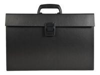 Exacompta - Classeur ménager (valisette trieur) 20 onglets - noir