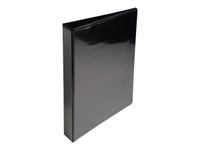 Exacompta Kreacover - Classeur à anneaux personnalisable - Dos 38 mm - A4 Maxi - pour 100 feuilles - noir - 3 pochettes extérieures