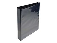 Exacompta Kreacover - Classeur à anneaux personnalisable - Dos 44 mm - A4 Maxi - noir - 3 pochettes extérieures
