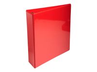 Exacompta Kreacover - Classeur à anneaux personnalisable - Dos 60 mm - A4 Maxi - pour 225 feuilles - rouge - 3 pochettes extérieures