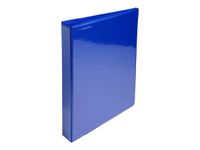Exacompta Kreacover - Classeur à anneaux personnalisable - Dos 38 mm - A4 Maxi - pour 100 feuilles - bleu - 3 pochettes extérieures