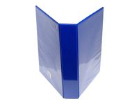 Exacompta Kreacover - Classeur à anneaux personnalisable - Dos 60 mm - A4 Maxi - pour 225 feuilles - bleu - 3 pochettes extérieures
