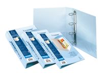 Exacompta Kreacover - Classeur à anneaux personnalisable - Dos 38 mm - A4 Maxi - blanc - 3 pochettes extérieures