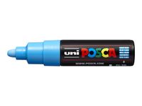 POSCA PC-7M - Marcador - permanente - azul claro - tinta pigmentada al agua - 4.5-5.5 mm - grande
