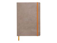 RHODIA Rhodiarama - Carnet souple A5 - 160 pages - ligné - taupe