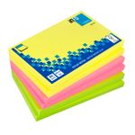 Global Notes - Notes adhésives - 80 feuilles - 75 x 125 mm - couleurs assorties