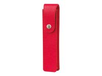 Oberthur Miss - Étui simple pour stylo - rouge grainé