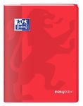 Oxford EasyBook - Cahier polypro 24 x 32 cm - 96 pages - grands carreaux (Seyes) - rouge