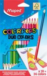 Maped Color'Peps Duo - 18 Crayons de couleur 2-en-1