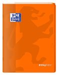 Oxford EasyBook - Cahier polypro 24 x 32 cm - 96 pages - grands carreaux (Seyes) - orange