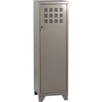 Casier de bureau avec pieds - 133 x 40 x 40 cm - gris souris nacré