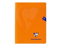Clairefontaine Mimesys - Cahier polypro 17 x 22 cm - 48 pages - grands carreaux (Seyes) - orange