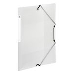 Viquel Propyglass - Chemise polypro à rabats - A4 - transparent - étiquette sur la tranche