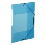 Viquel Propyglass - Chemise polypro à rabats - A4 - bleu - étiquette sur la tranche