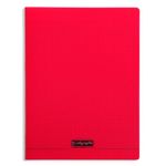 Calligraphe 8000 - Cahier polypro 24 x 32 cm - 192 pages - grands carreaux (Seyes) - rouge