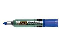 BIC ONYX 1482 - Pack de 12 marqueurs permanents - pointe ogive - bleu