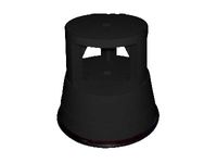 Tabouret - 2 marches - plastique - noir